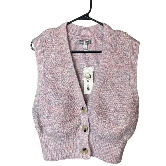 UO Urban Outfitters Women’s Sz Large Paige Textured Sweater Vest NWT - Picture 2 of 8